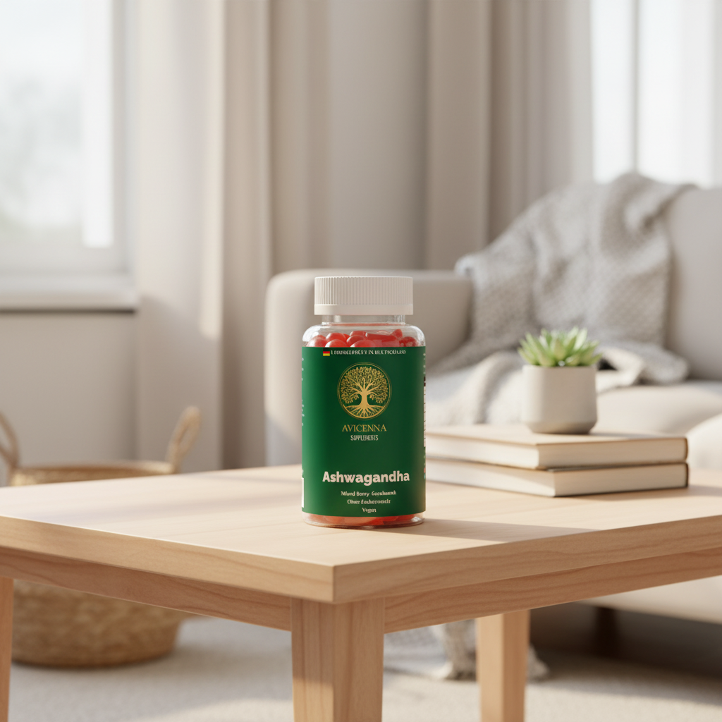 Premium Ashwagandha Gummies 300 + Vitamin B6,- 60 Stk