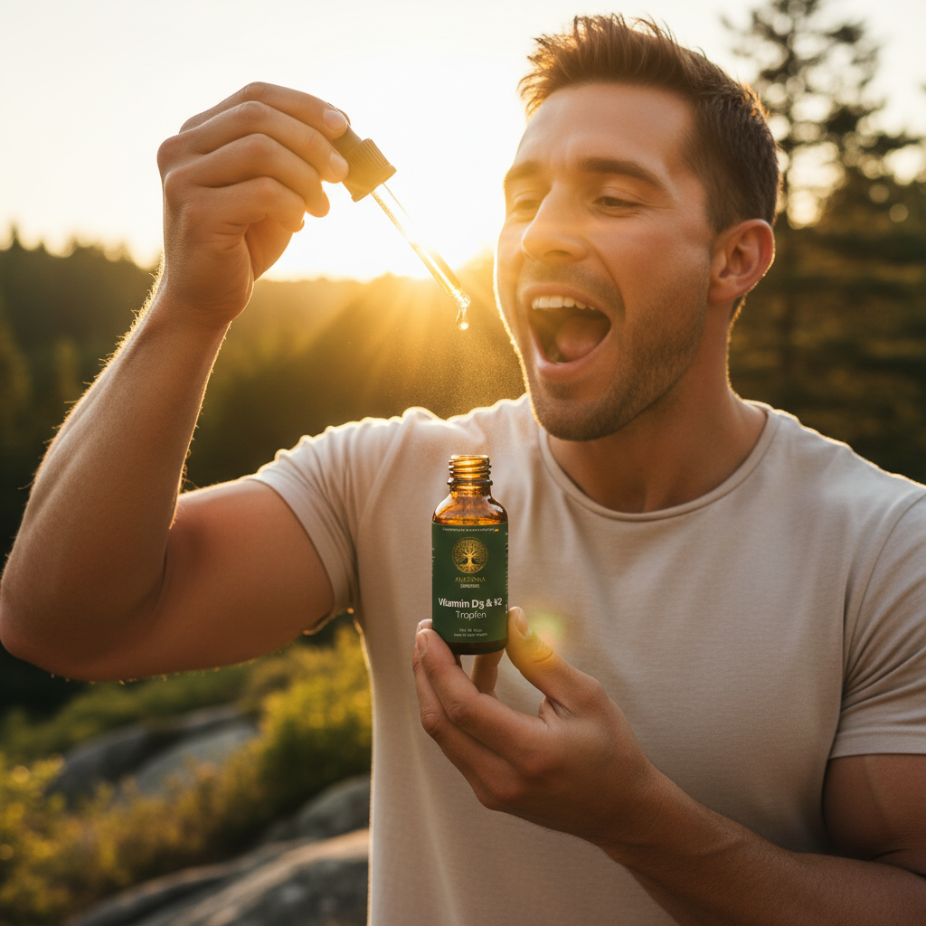 Vitamin D3 + K2 - 1.700 Tropfen (1.000 I.E.) - 50ml