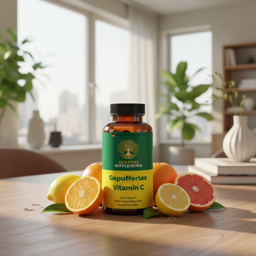 Gepuffertes Vitamin C 500mg + Magnesium - 240 Kapseln